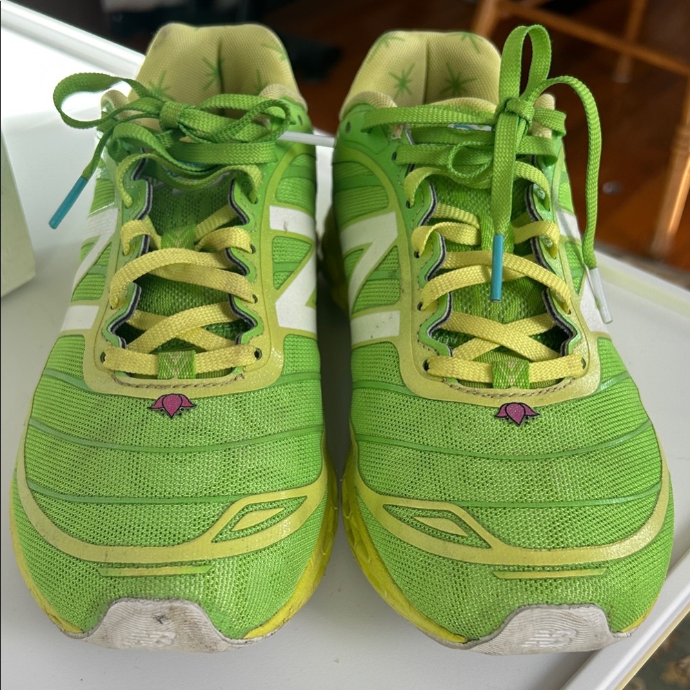 RunDisney 2015 New Balance Green and Yellow Athletic Shoes